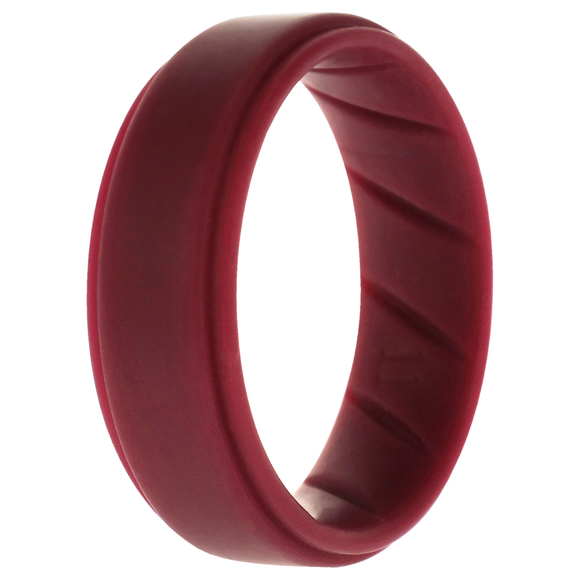 Silicone Wedding BR Step Ring Set - Basic-Bordo by ROQ for Men - 11 mm Ring - Picture 1 of 1